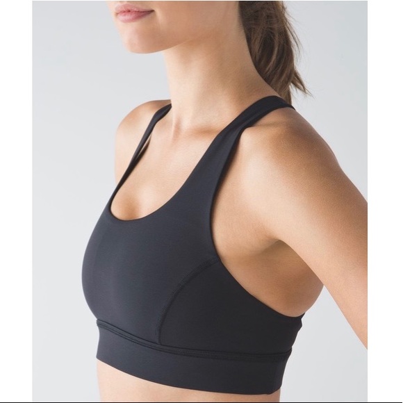 *SOLD* LULULEMON Circuit breaker bra black size 4 - Picture 2 of 14